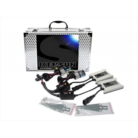Kensun Kensun UN-K-55W Kit-H13 LH-10K HID Xenon Lo-Hi Halogen 10000K 55W AC Kit; Light Blue UN-K-55W Kit-H13 LH-10K